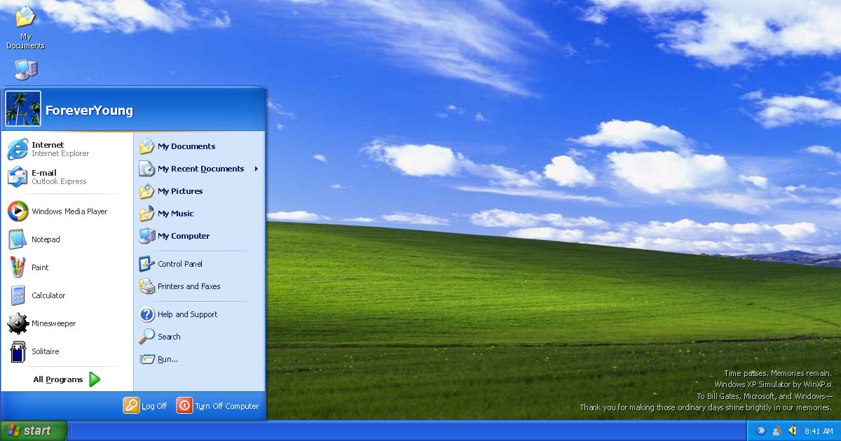 Xp Start Icon Windows XP Online – Free Windows XP Simulator in Your Browser (winxp.si)